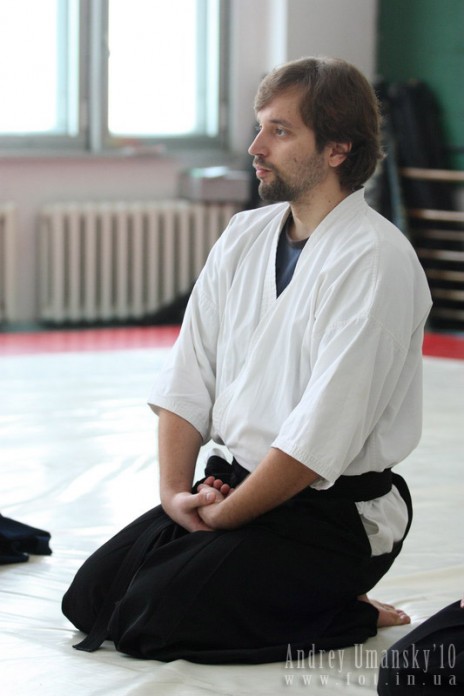 Aikido инструктор Владимир Помазанов (1-й дан)