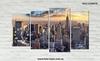 Модульные картины город Нью-Йорк, мост (с часами, без часов)